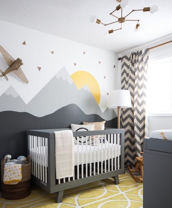 дизайн детской комнаты для новорожденных